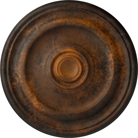 Ekena Millwork Kepler Traditional Ceiling Medallion (For Canopies up to 3 3/4"), 15 7/8"OD x 1 1/2"P, Rust CM16KPRUS